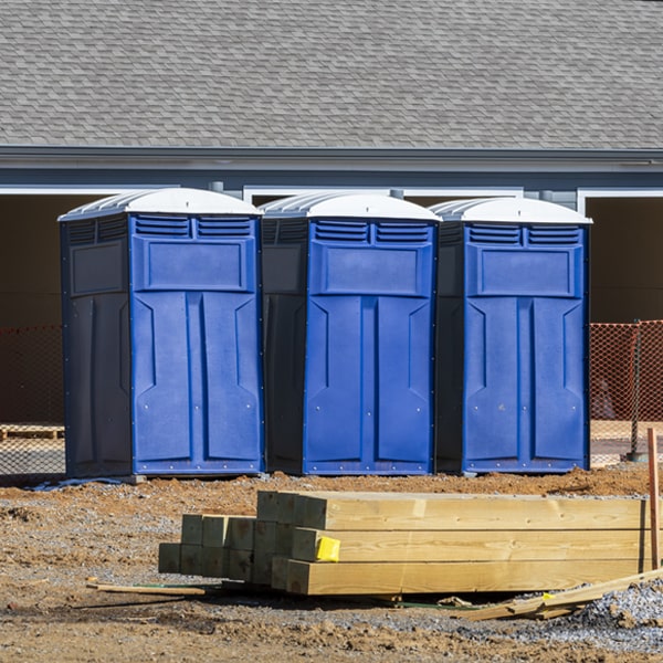 can i customize the exterior of the porta potties with my event logo or branding in The Ranch
